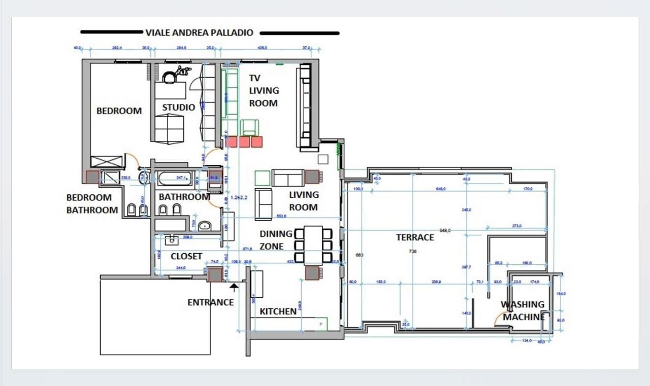 Apartmán Palladio 20 Loft And Terrace Verona Exteriér fotografie